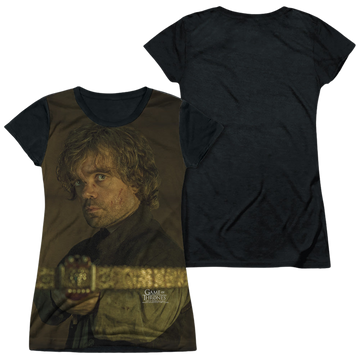 Game of Thrones Tyrion For The Throne juniors black back t-shirt