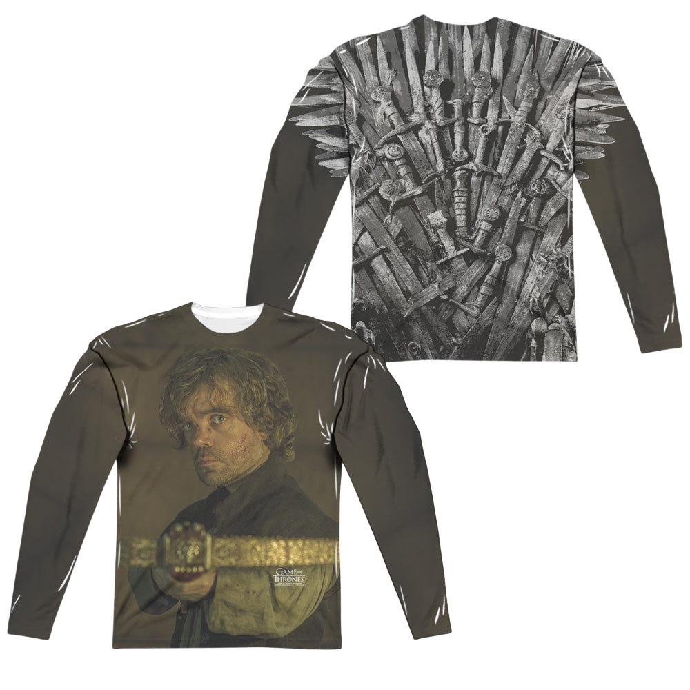 Game of Thrones Tyrion For The Throne (Front/Back Print) - Men's All-Over Print Long Sleeve Men's All-Over Print Long Sleeve Game of Thrones