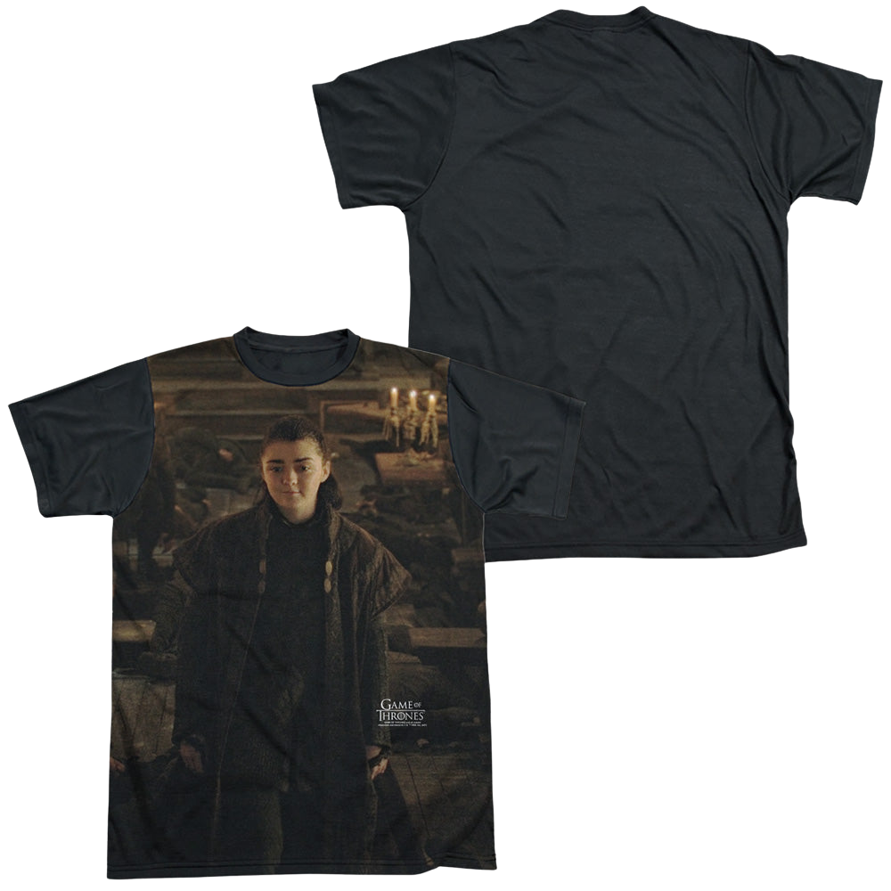Game of Thrones Arya For The Throne - Men's Black Back T-Shirt Men's Black Back T-Shirt Game of Thrones