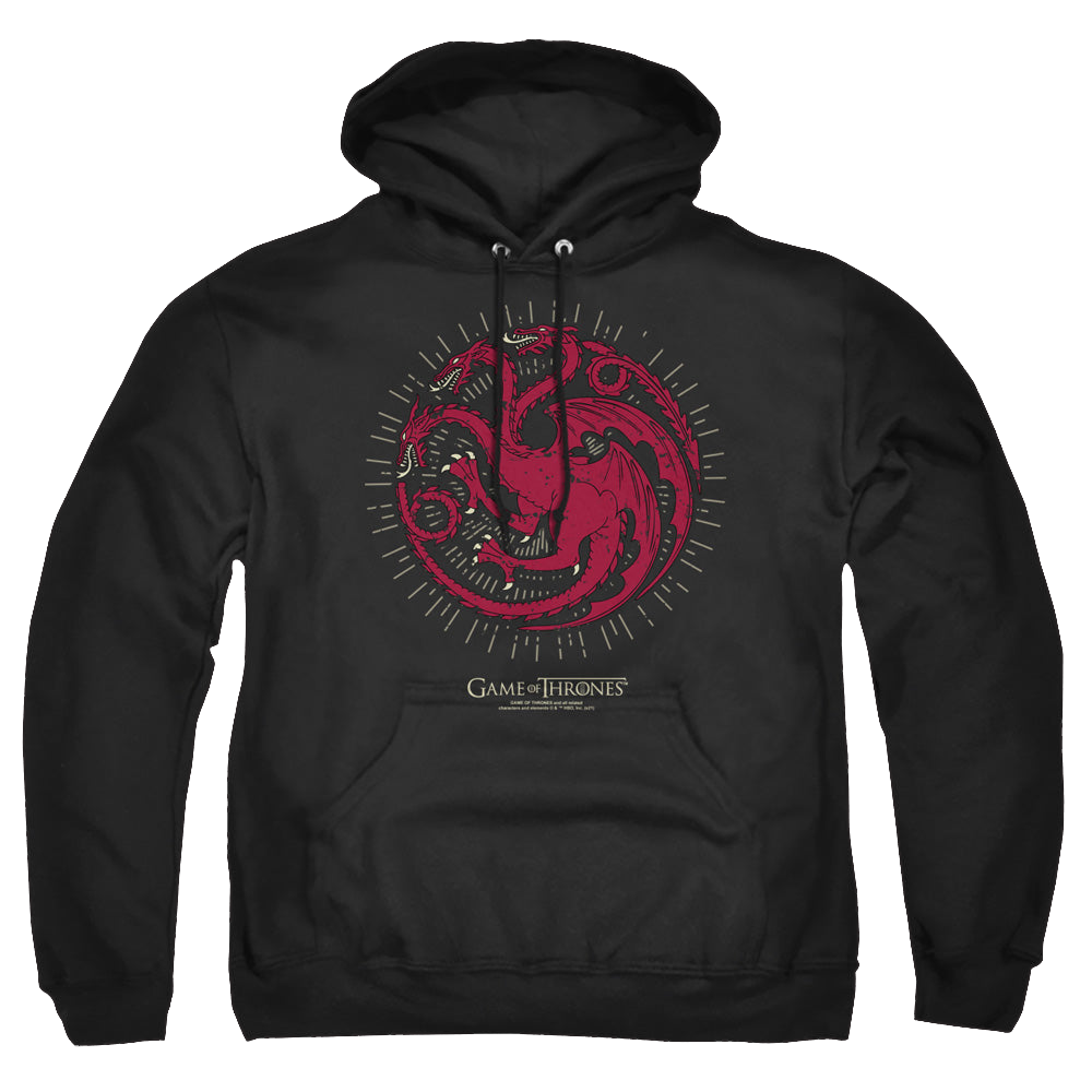 Game of Thrones Targaryen Burst Sigil - Pullover Hoodie Pullover Hoodie Game of Thrones
