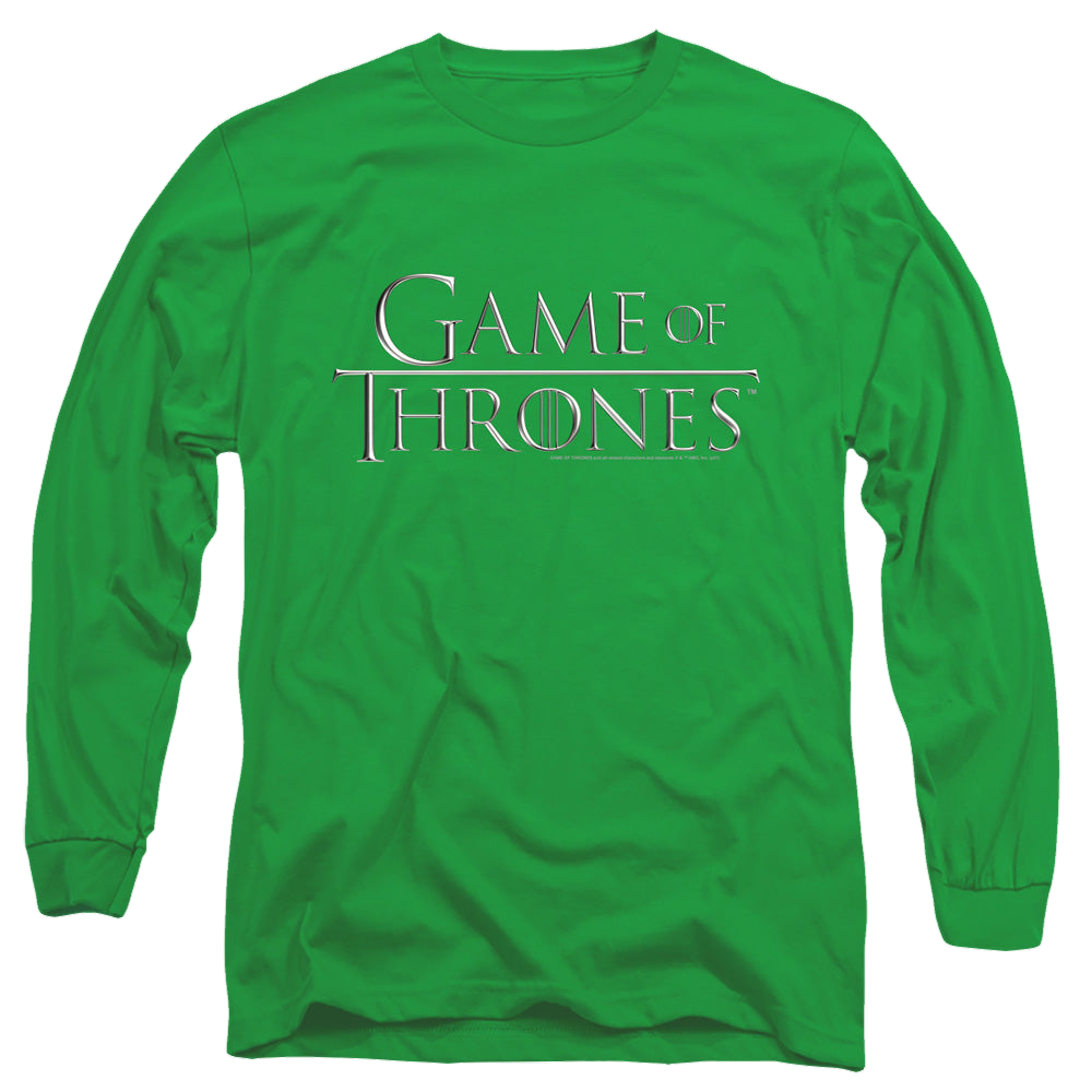 Game of Thrones Chrome Logo - Men's Long Sleeve T-Shirt Men's Long Sleeve T-Shirt Game of Thrones