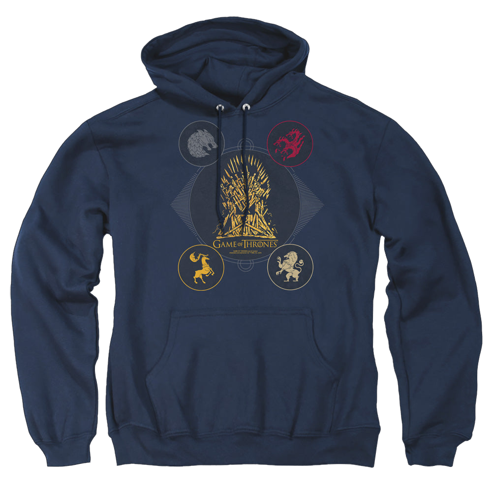 Game of Thrones 4 Houses 4 The Throne - Pullover Hoodie Pullover Hoodie Game of Thrones
