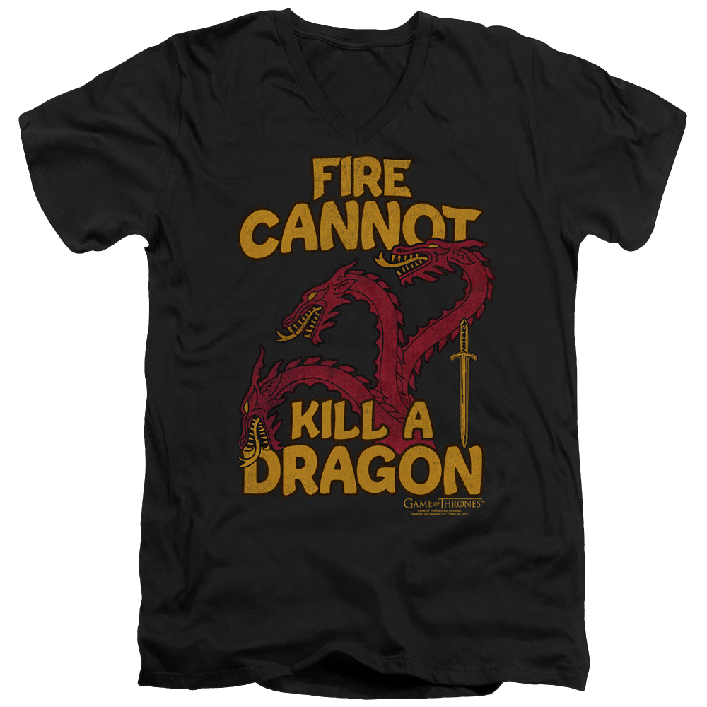 Game of Thrones Dragons With Fire - Men's V-Neck T-Shirt Men's V-Neck T-Shirt Game of Thrones