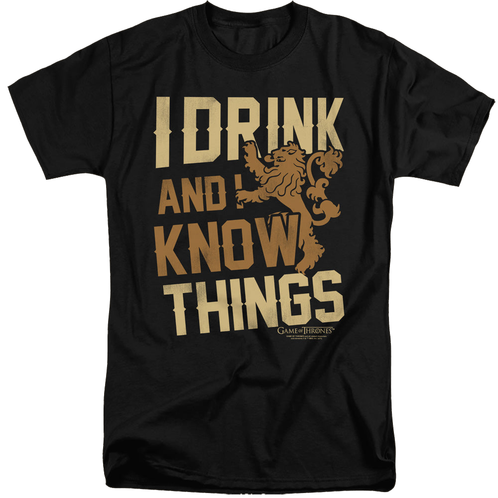 Game of Thrones Know Things - Men's Tall Fit T-Shirt Men's Tall Fit T-Shirt Game of Thrones