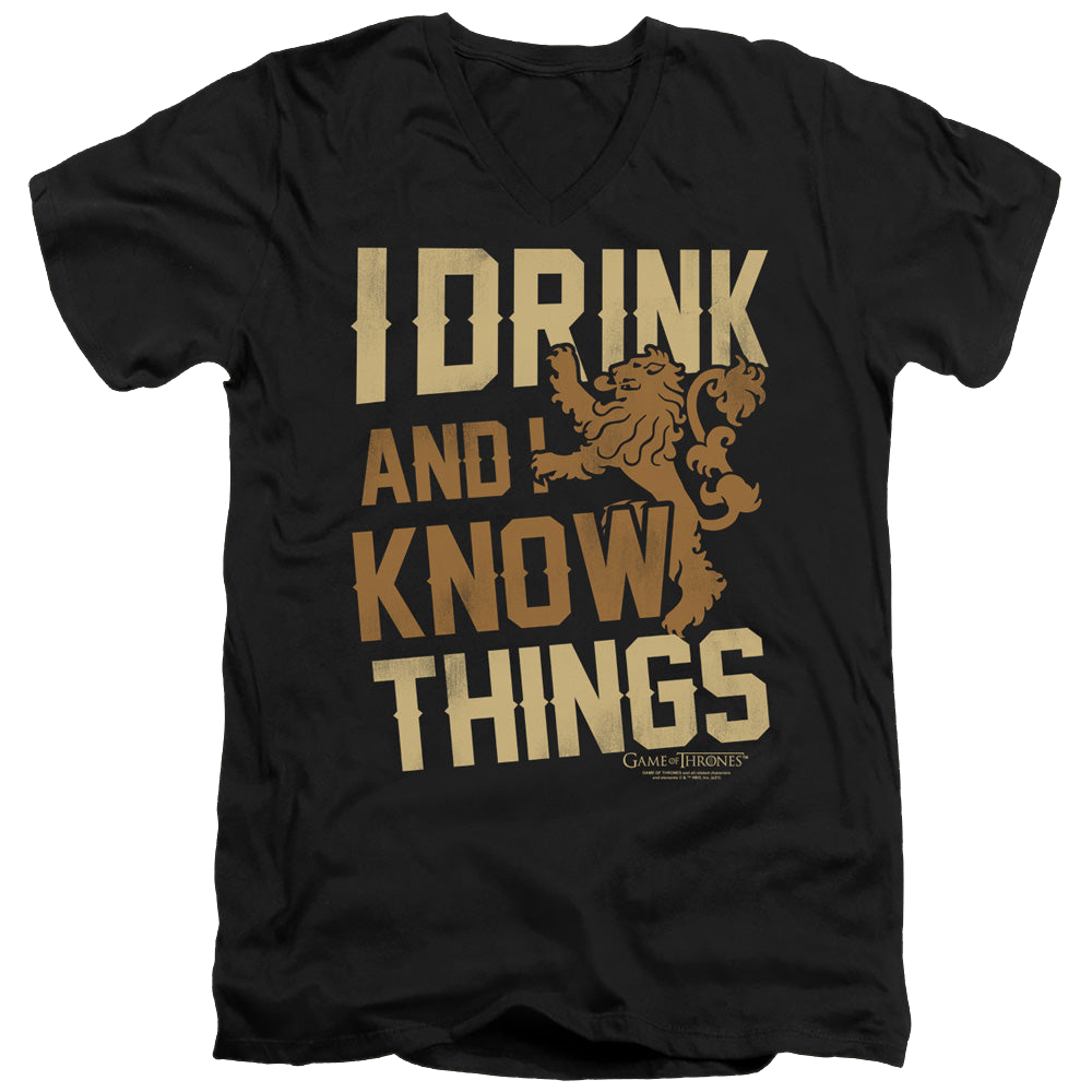 Game of Thrones Know Things - Men's V-Neck T-Shirt Men's V-Neck T-Shirt Game of Thrones