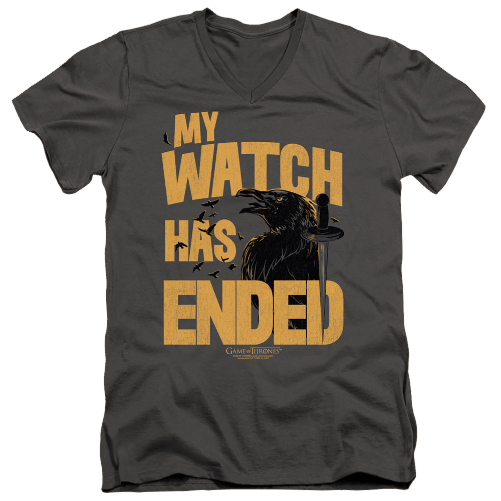 Game of Thrones My Watch Has Ended - Men's V-Neck T-Shirt Men's V-Neck T-Shirt Game of Thrones