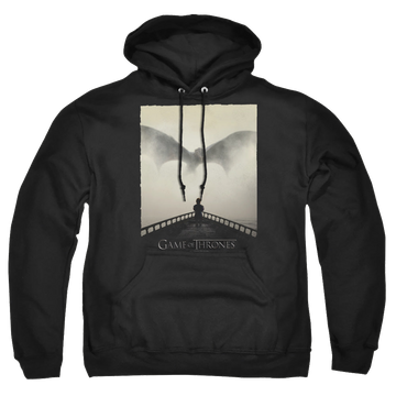 Black pullover hoodie with Game of Thrones Dragon 1 graphic