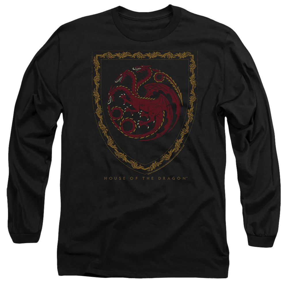 House of the Dragon Dragon Shield Vintage Dark - Men's Long Sleeve T-Shirt Men's Long Sleeve T-Shirt House of the Dragon