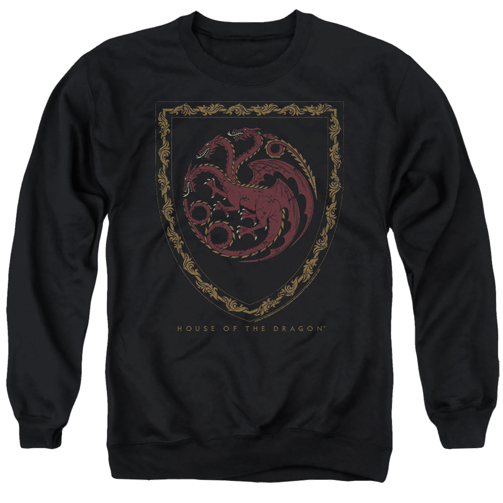 House of the Dragon Dragon Shield Vintage Dark - Men's Crewneck Sweatshirt Men's Crewneck Sweatshirt House of the Dragon