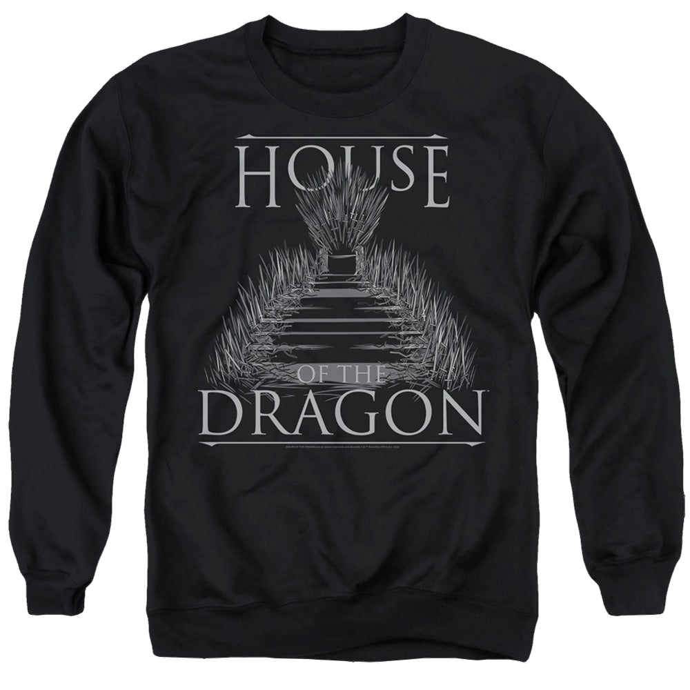 House of the Dragon Sword Throne - Men's Crewneck Sweatshirt Men's Crewneck Sweatshirt House of the Dragon