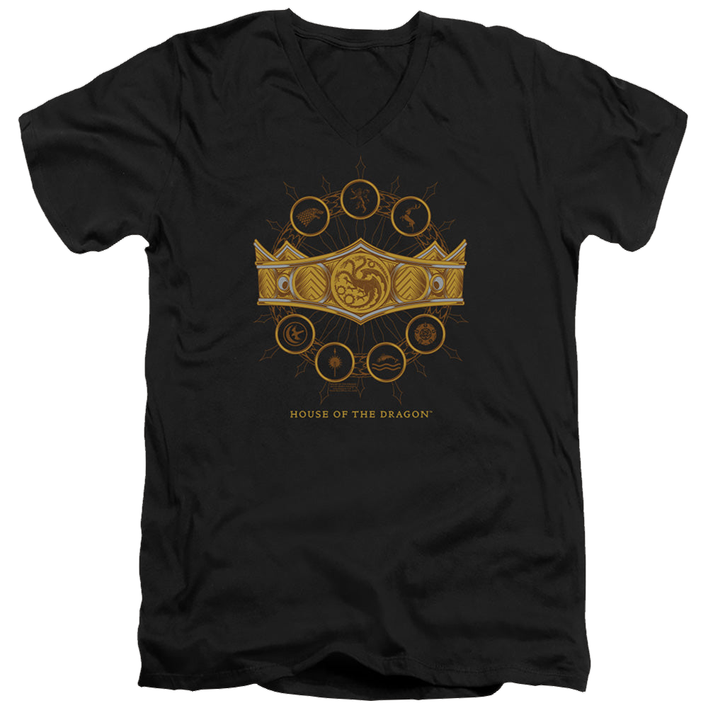 House of the Dragon Crown - Men's V-Neck T-Shirt Men's V-Neck T-Shirt House of the Dragon