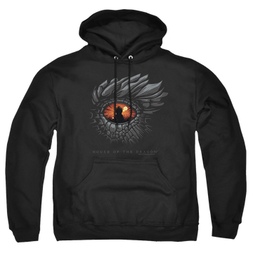 Black pullover hoodie with House of the Dragon Eye Of The Dragon graphic