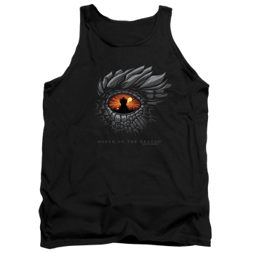 Black men's tank with House of the Dragon Eye Of The Dragon graphic