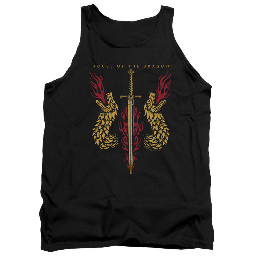 House of the Dragon Sword And Dragon Heads - Men's Tank Top Men's Tank House of the Dragon