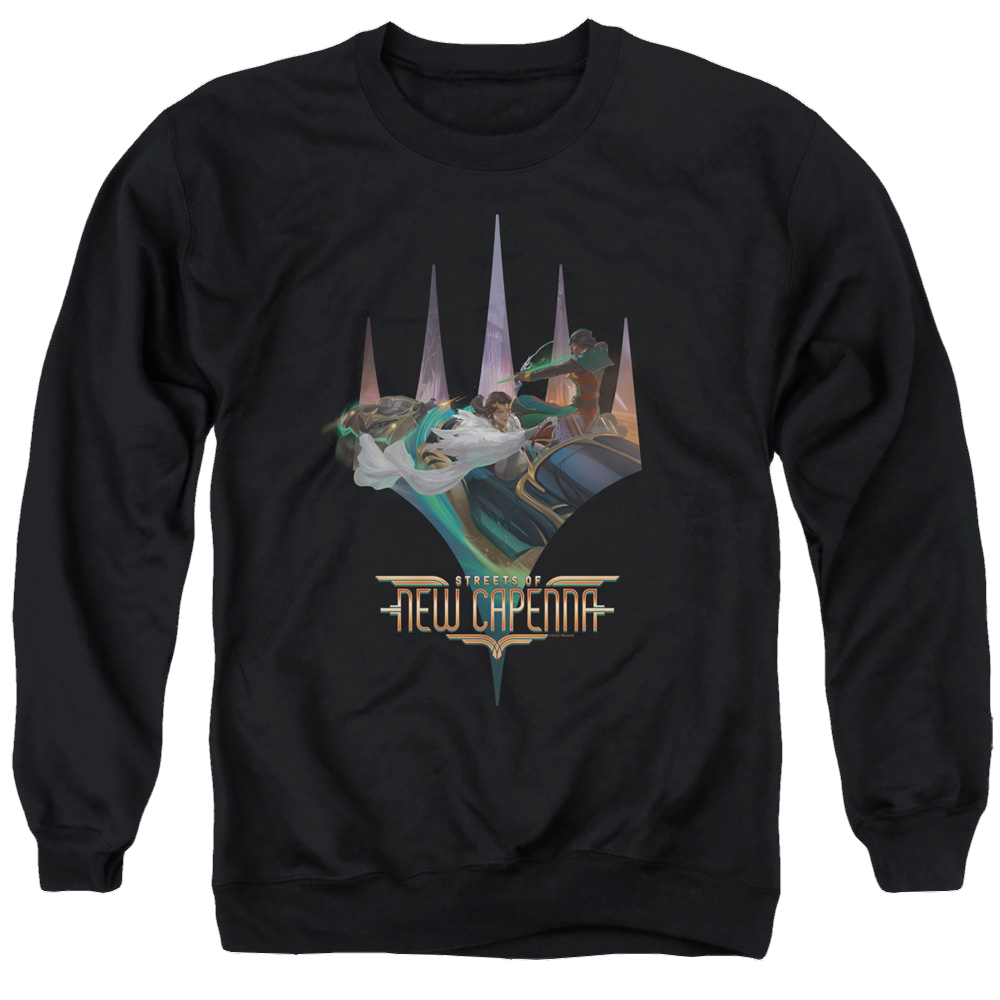 Magic the Gathering Planeswalker Logo - Men's Crewneck Sweatshirt Men's Crewneck Sweatshirt Magic the Gathering