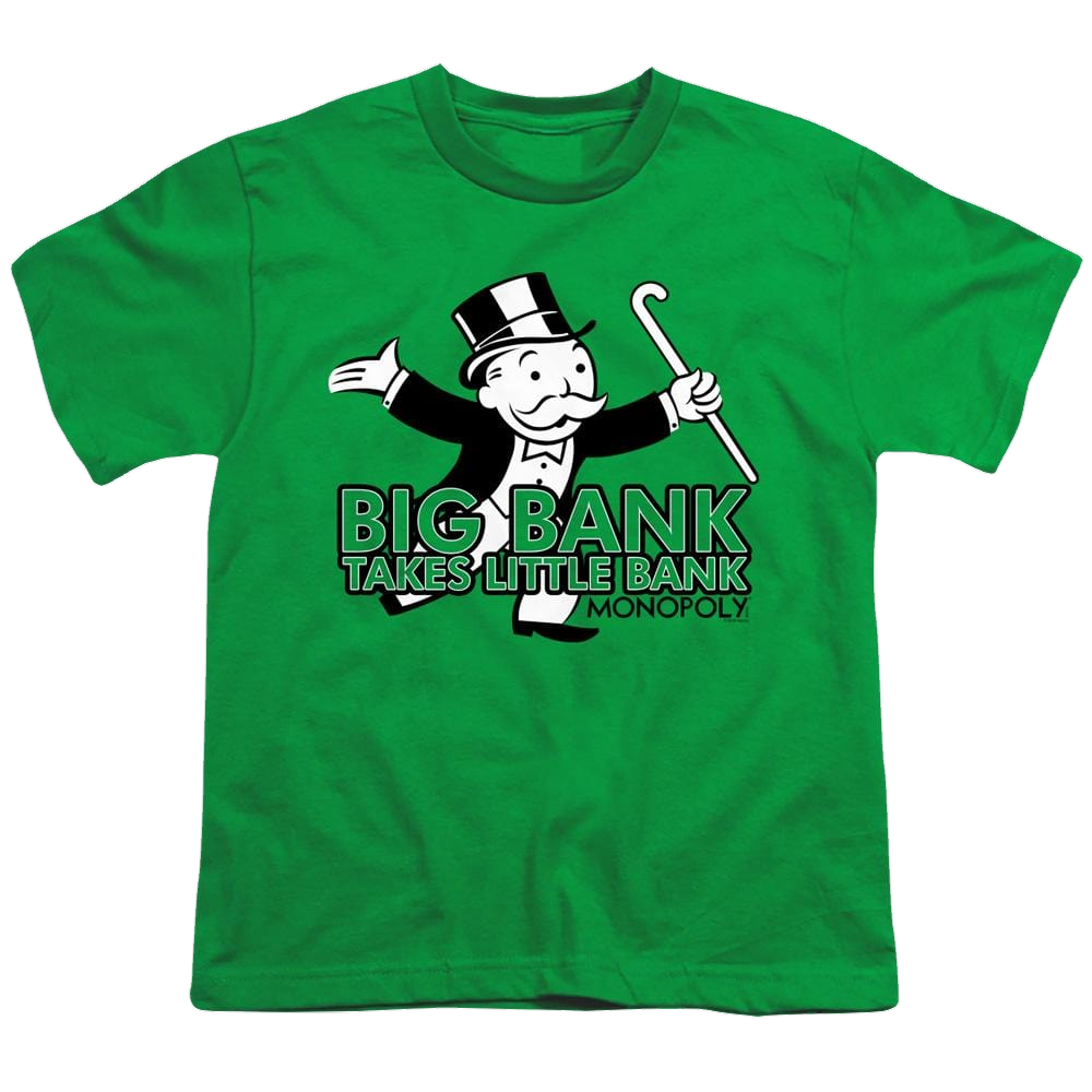 Monopoly Big Bank - Youth T-Shirt Youth T-Shirt (Ages 8-12) Monopoly