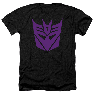 Charcoal men's heather t-shirt with Transformers Decepticon graphic