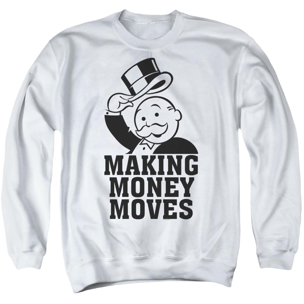 Monopoly Making Money Moves - Men's Crewneck Sweatshirt Men's Crewneck Sweatshirt Monopoly