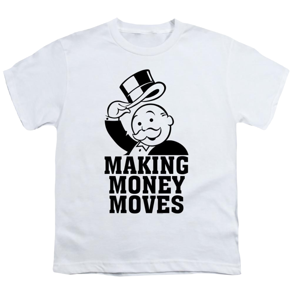Monopoly Making Money Moves - Youth T-Shirt Youth T-Shirt (Ages 8-12) Monopoly