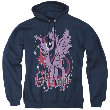 Navy pullover hoodie with My Little Pony Friendship Is Magic Girl Magic graphic
