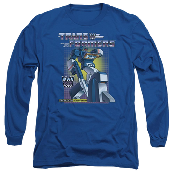 Royal men's long sleeve t-shirt with Transformers Soundwave graphic
