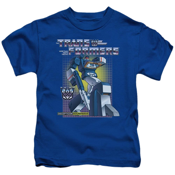 Royal kid's t-shirt for ages 4 to 7 with Transformers Soundwave graphic