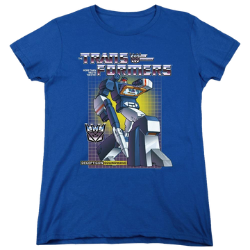 Royal women's t-shirt with Transformers Soundwave graphic