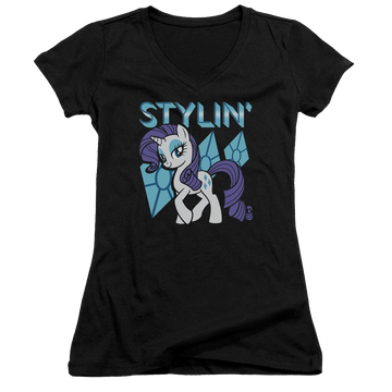 My Little Pony Friendship Is Magic Stylin - Juniors V-Neck T-Shirt Juniors V-Neck T-Shirt My Little Pony