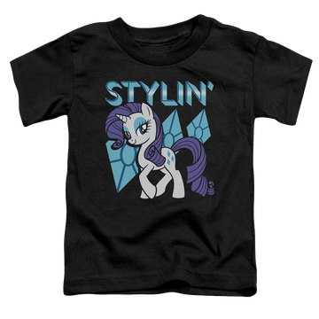 Black toddler t-shirt with My Little Pony Friendship Is Magic Stylin graphic