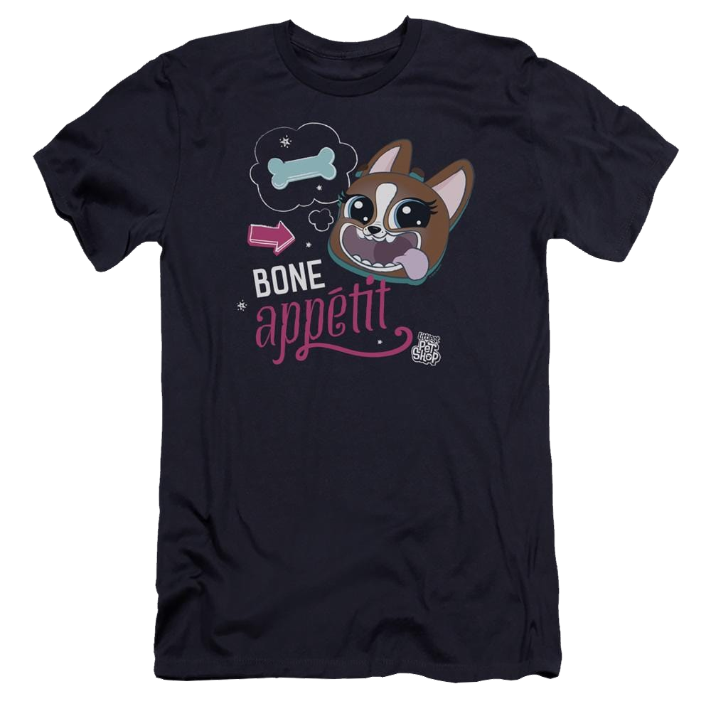 Hasbro Pet Shop Bone Appetit - Men's Premium Slim Fit T-Shirt Men's Premium Slim Fit T-Shirt Pet Shop