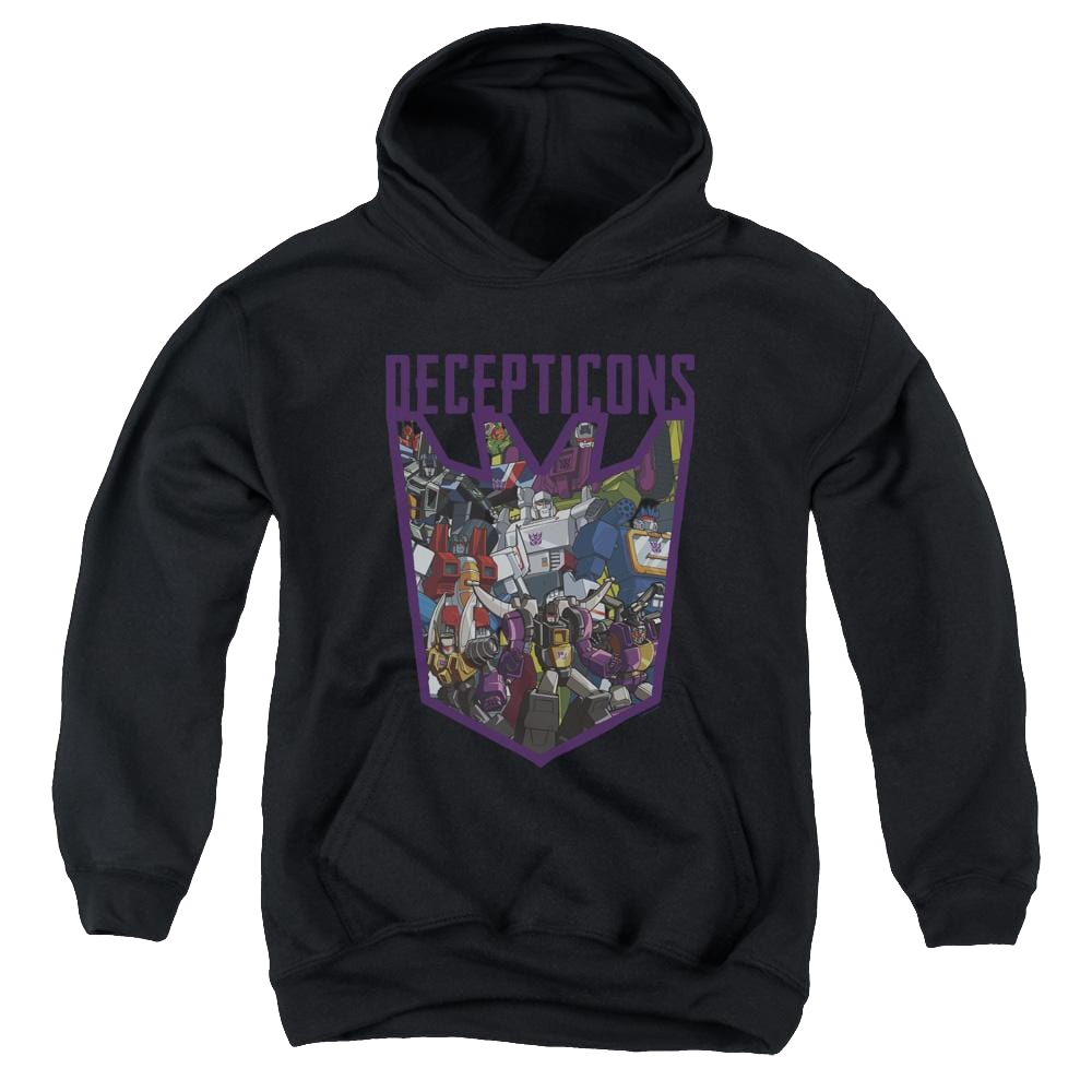 Transformers Decepticon Collage - Youth Hoodie Youth Hoodie (Ages 8-12) Transformers