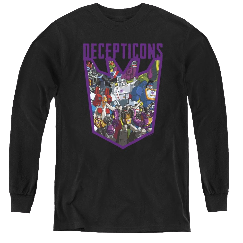 Transformers Decepticon Collage - Youth Long Sleeve T-Shirt Youth Long Sleeve T-Shirt Transformers