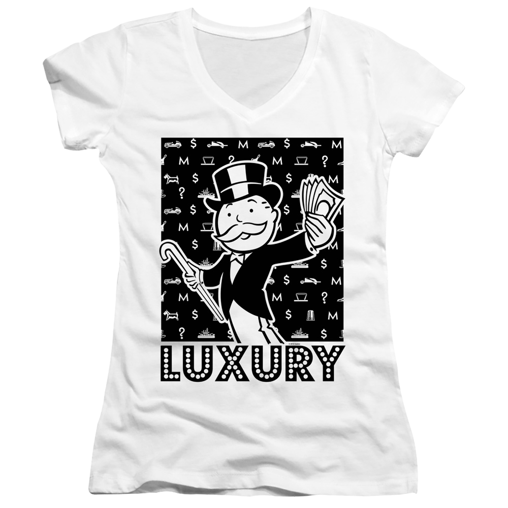 Monopoly Luxury - Juniors V-Neck T-Shirt Juniors V-Neck T-Shirt Monopoly