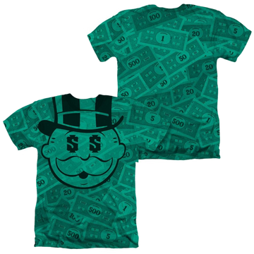 Monopoly Money (Front/Back Print) - Men's All-Over Heather T-Shirt Men's All-Over Heather T-Shirt Monopoly