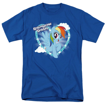 Royal men's regular fit t-shirt with My Little Pony Friendship Is Magic Rainbow Dash graphic