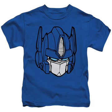 Royal kid's t-shirt for ages 4 to 7 with Transformers Optimus Head graphic