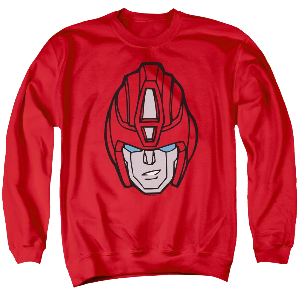 Transformers Hot Rod Head - Men's Crewneck Sweatshirt Men's Crewneck Sweatshirt Transformers