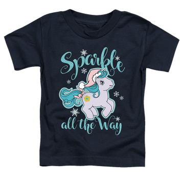 Navy toddler t-shirt with My Little Pony Classic Sparkle All The Way graphic