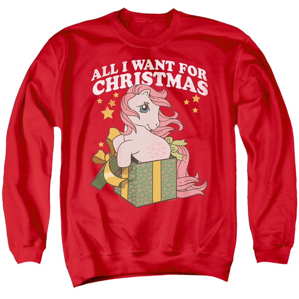 My Little Pony Classic All I Want - Men's Crewneck Sweatshirt Men's Crewneck Sweatshirt My Little Pony