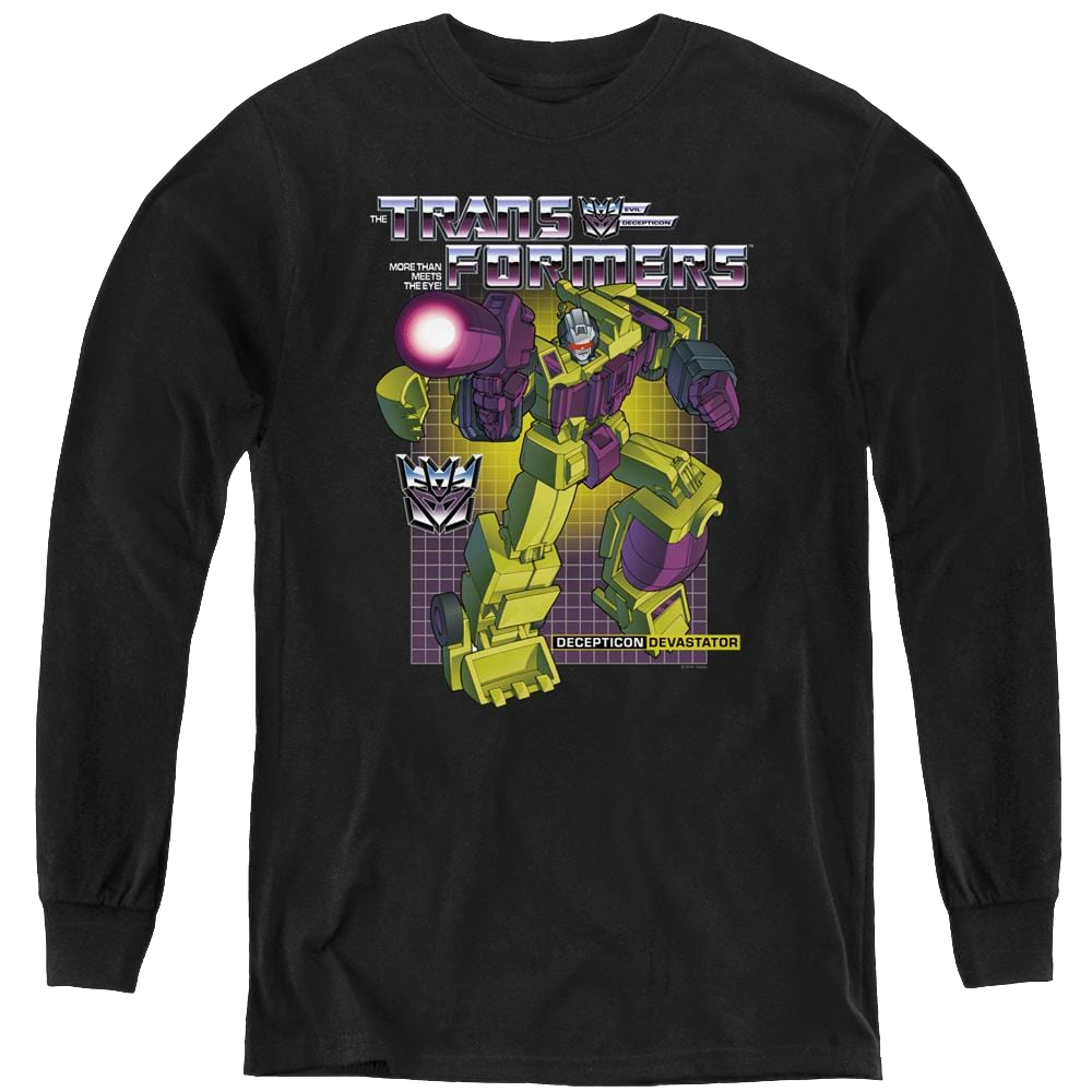 Transformers Devastator - Youth Long Sleeve T-Shirt Youth Long Sleeve T-Shirt Transformers