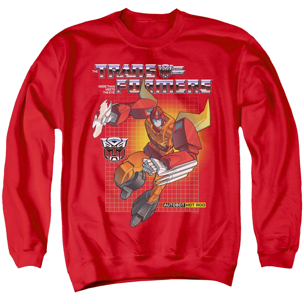 Transformers Hot Rod - Men's Crewneck Sweatshirt Men's Crewneck Sweatshirt Transformers