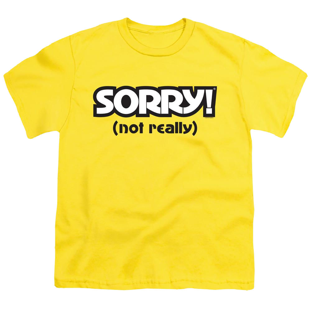 Game of Sorry Not Really - Youth T-Shirt Youth T-Shirt (Ages 8-12) Sorry
