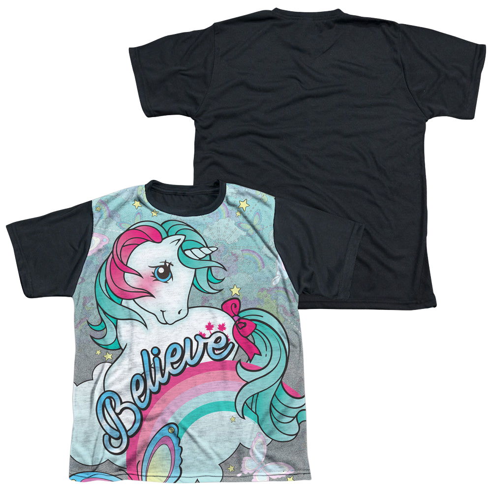 My Little Pony Classic Believe In Dreams - Youth Black Back T-Shirt Youth Black Back T-Shirt (Ages 8-12) My Little Pony