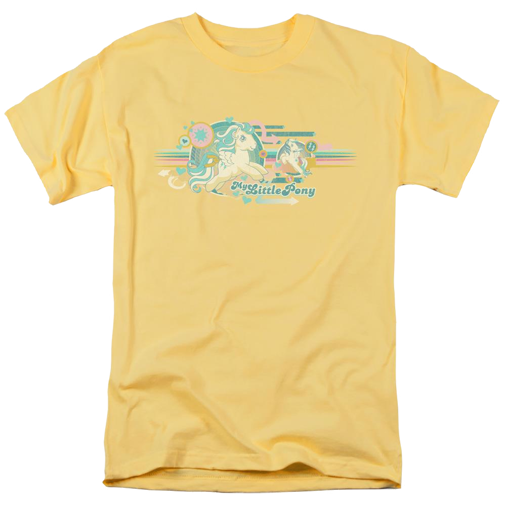 My Little Pony Classic Retro Stripes - Men's Regular Fit T-Shirt Men's Regular Fit T-Shirt My Little Pony