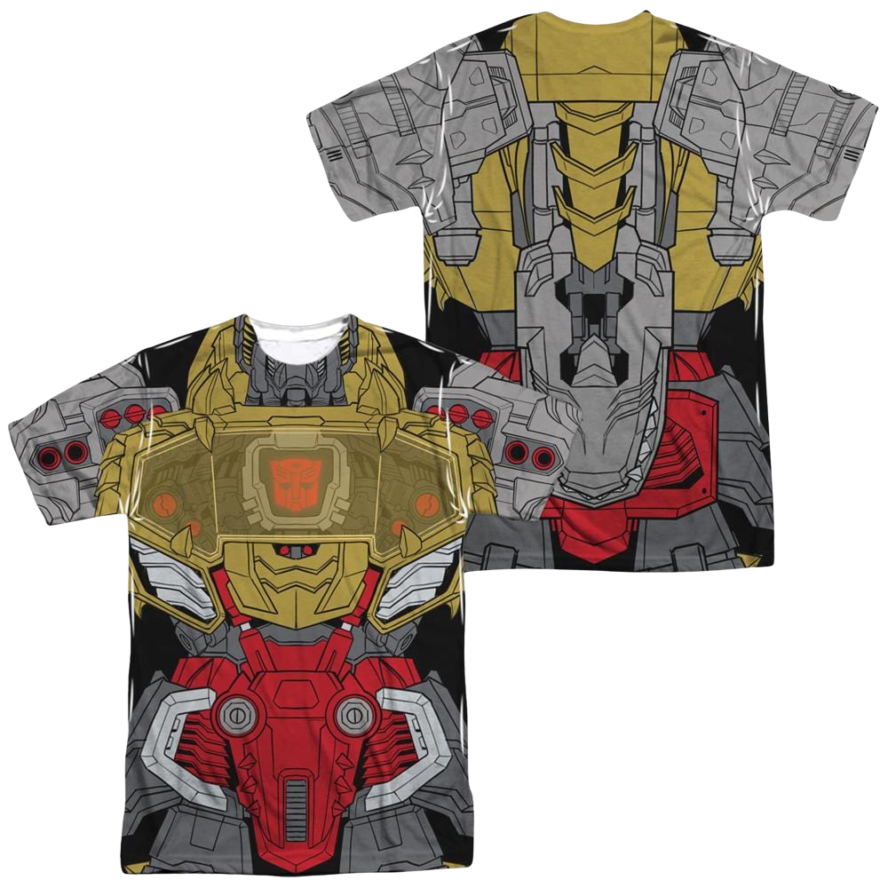 Transformers Grimlock Costume (Front/Back Print) - Men's All-Over Print T-Shirt Men's All-Over Print T-Shirt Transformers
