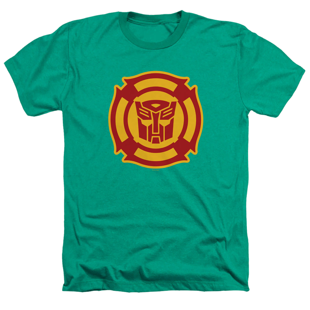 Transformers Rescue Bots Logo - Men's Heather T-Shirt Men's Heather T-Shirt Transformers