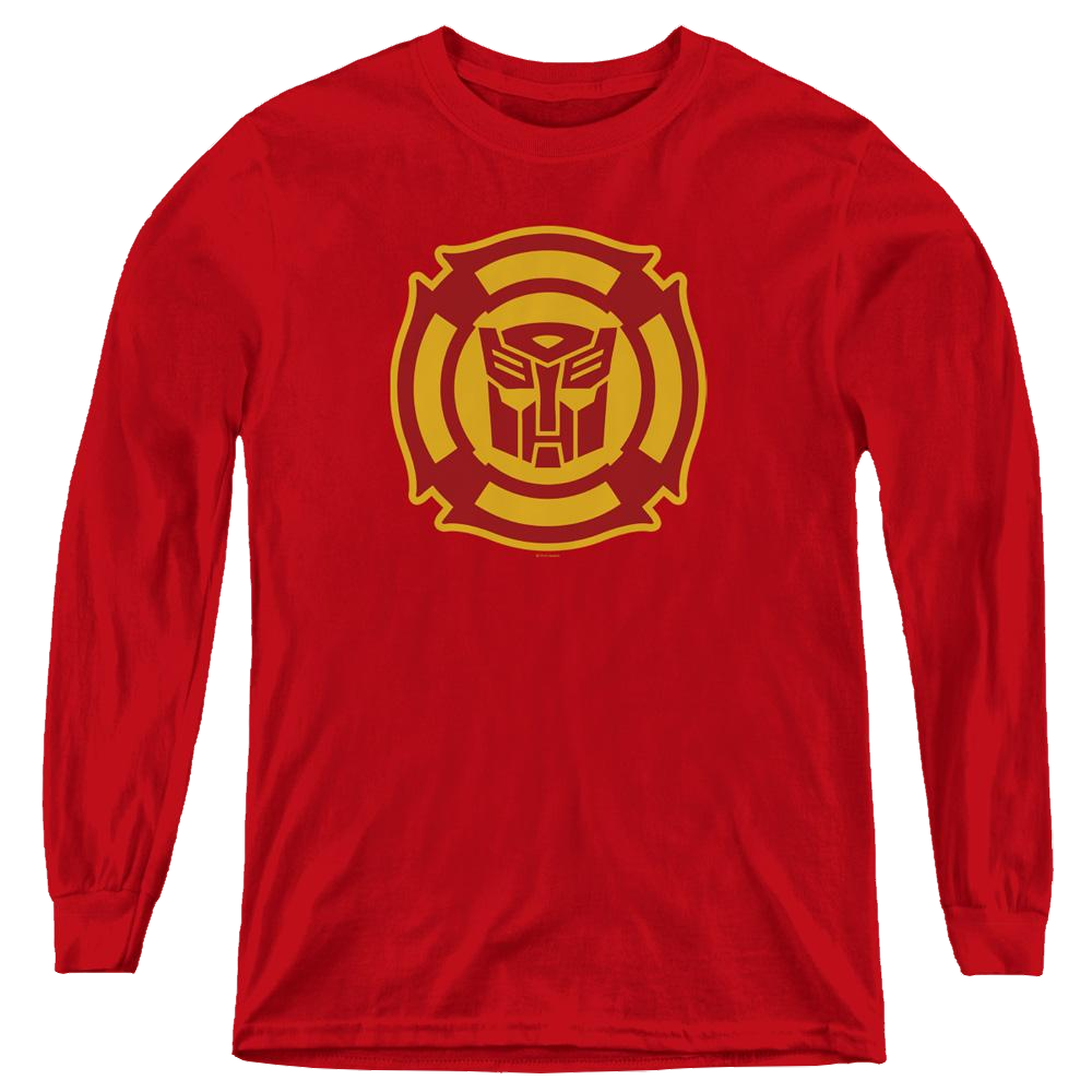 Transformers Rescue Bots Logo - Youth Long Sleeve T-Shirt Youth Long Sleeve T-Shirt Transformers