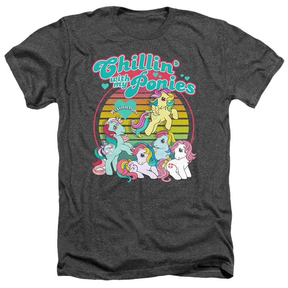 My Little Pony Classic Chillin With My Ponies - Men's Heather T-Shirt Men's Heather T-Shirt My Little Pony