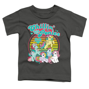 Charcoal toddler t-shirt with My Little Pony Classic Chillin With My Ponies graphic