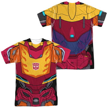 Transformers Hot Rod Costume (Front/Back Print) - Men's All-Over Print T-Shirt Men's All-Over Print T-Shirt Transformers